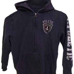 Kids Navy Zip-Up Hoodie
